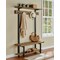 Alaterre Pomona Entryway Hall Tree with Bench, Shelves & Coat Hooks, Depth: 14 AMBA2820